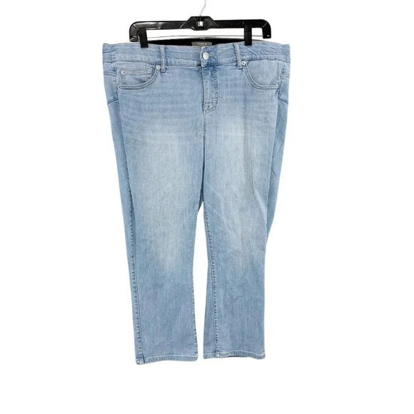 Torrid Light Wash High Rise Cropped Bombshell Skinny Jeans Women's Plus Size 16 - Picture 1 of 8